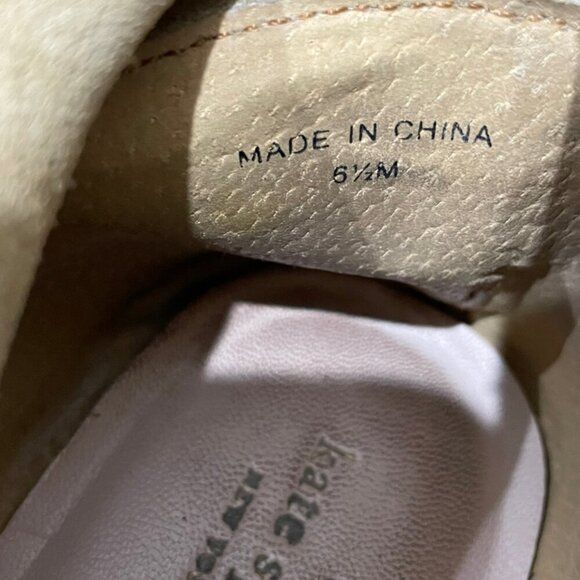 kATE SPADE NEW YORK  FRINGE SUEDE GIPSY BOHO ANKLE SUEDE BOOTS TRUFFLE SIZE 6.5 - Picture 4 of 16